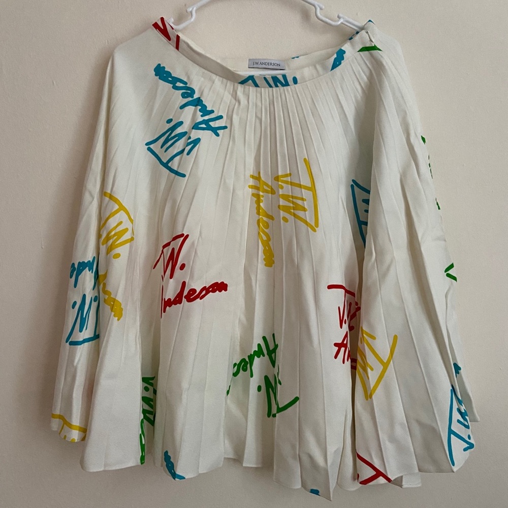 J.W. Anderson printed pleated skirt